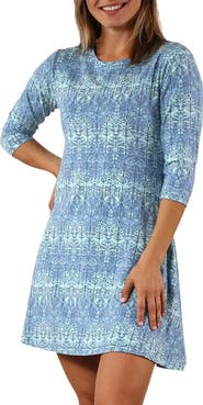 UV Skinz 3/4 Sleeve Swing Dress