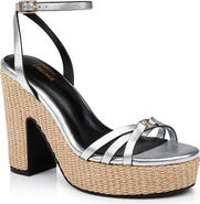L'AGENCE Genevra Ankle Strap Platform Sandal