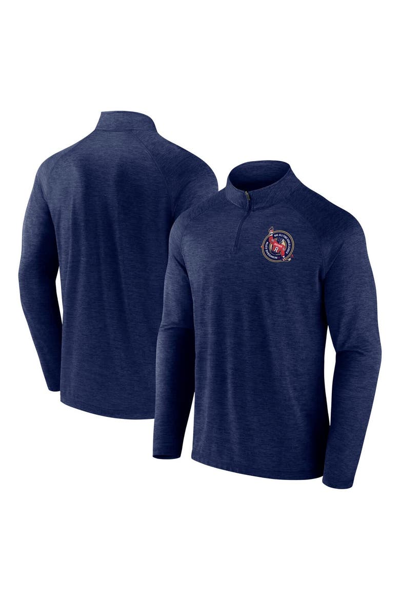 Men's Fanatics Alexander Ovechkin Navy Washington Capitals NHL All-Time Leading Goal Scorer GR8 895 Quarter-Zip Top, Alternate, color, Navy