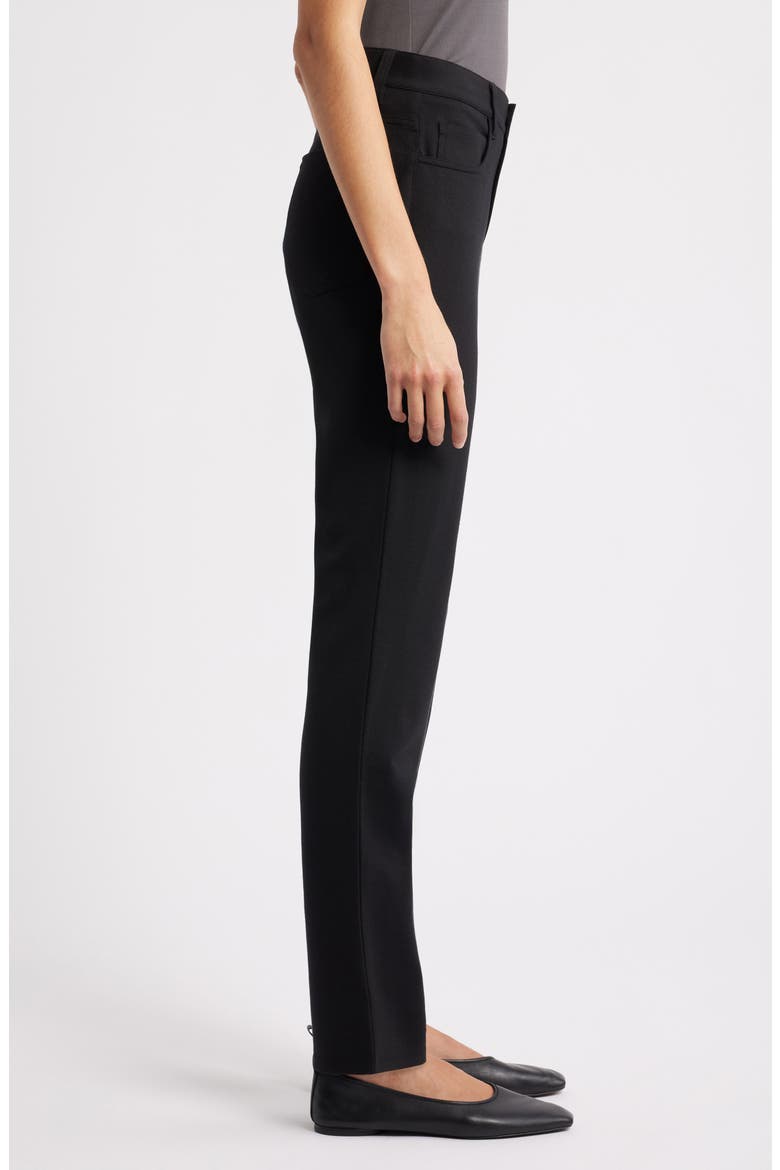 High Waist Slim Fit Jeans, Alternate, color, BLACK