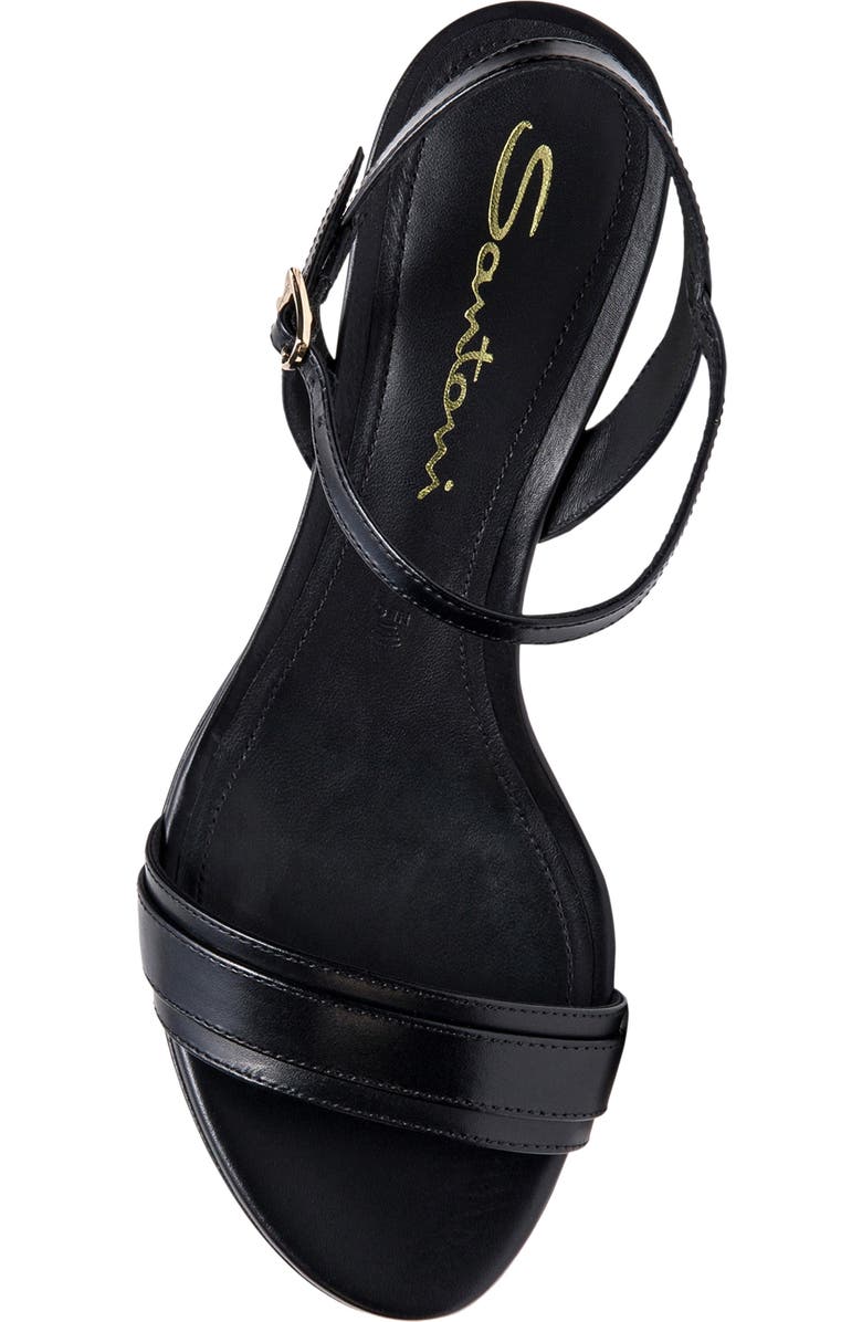 Santoni Women's mid-heel sandal, Alternate, color, Black
