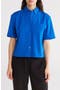Oversize Crop Cotton Shirt