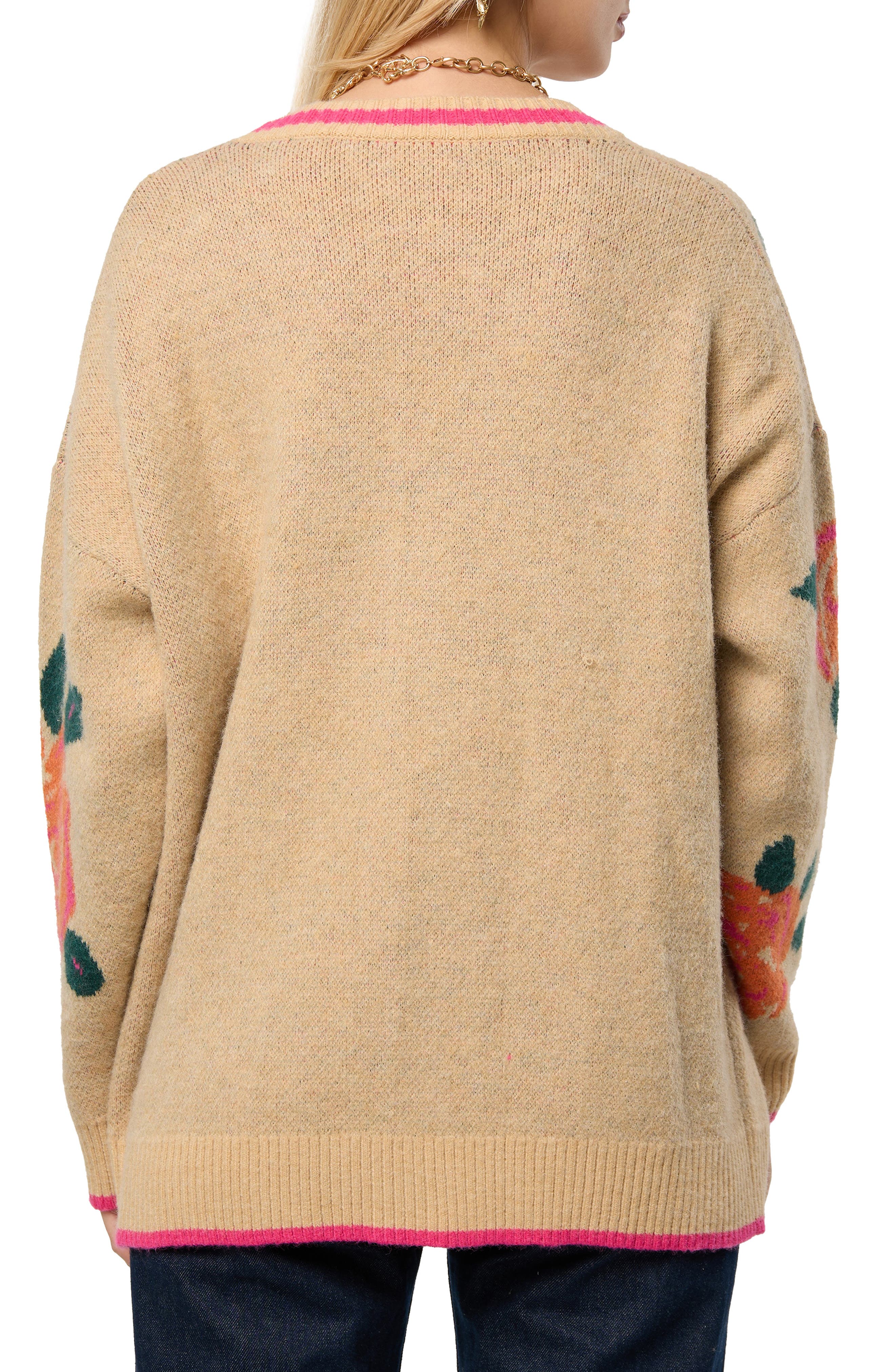 Rose Motif Cardigan - image 2