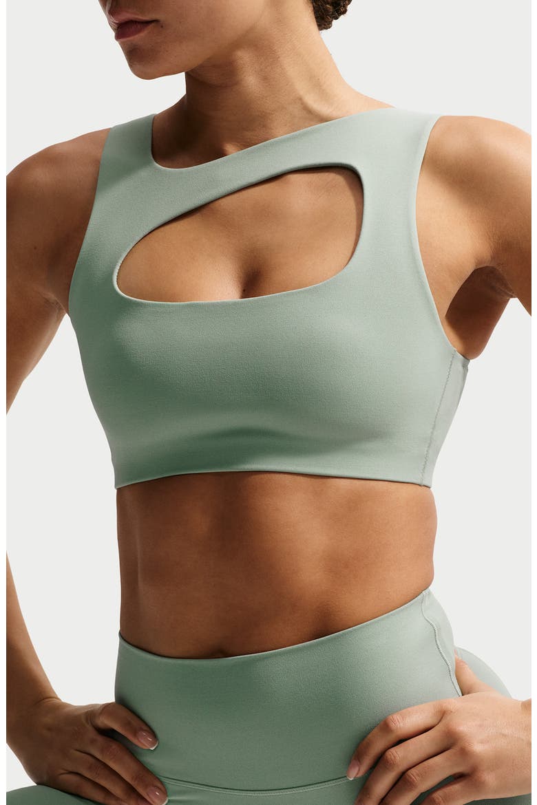 Zenvy Dri-FIT Sports Bra, Main, color, STEAM/ WHITE