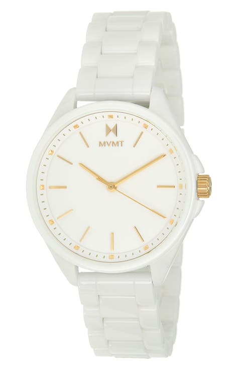 Coronada Ceramic Bracelet Watch, 36mm