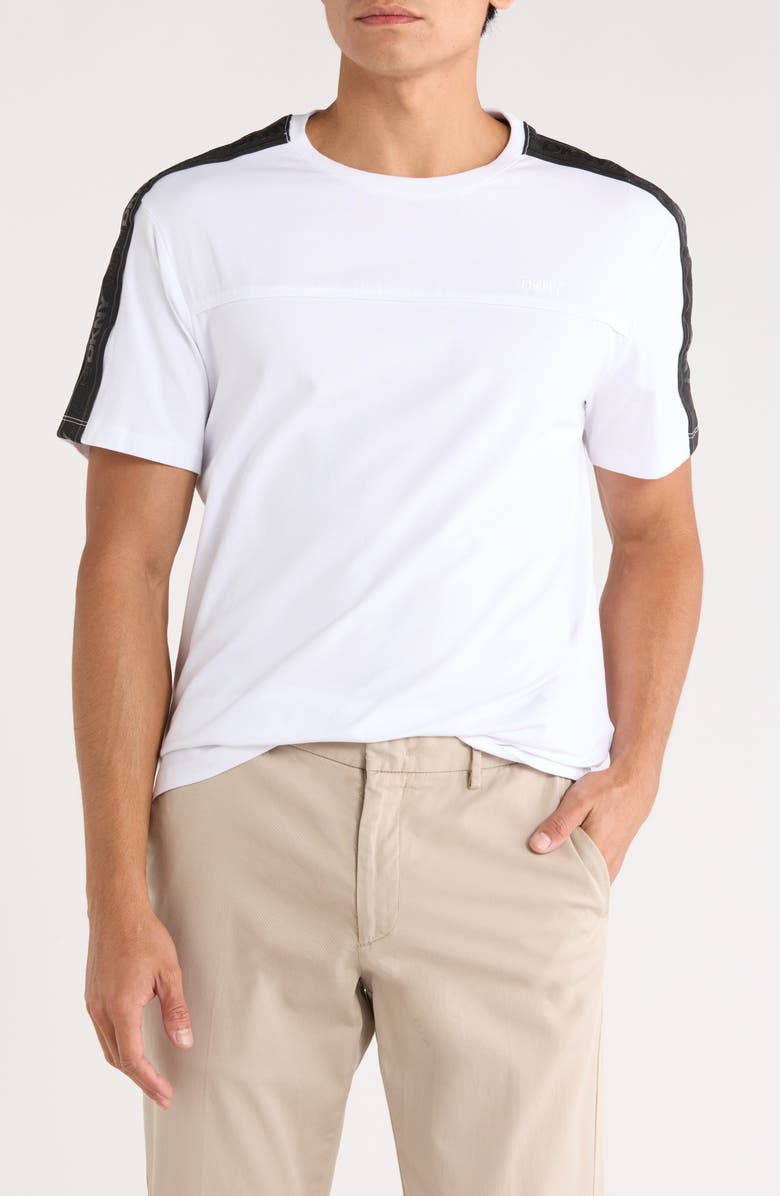 DKNY SPORTSWEAR Paulo Stripe Logo T-Shirt, Main, color, White