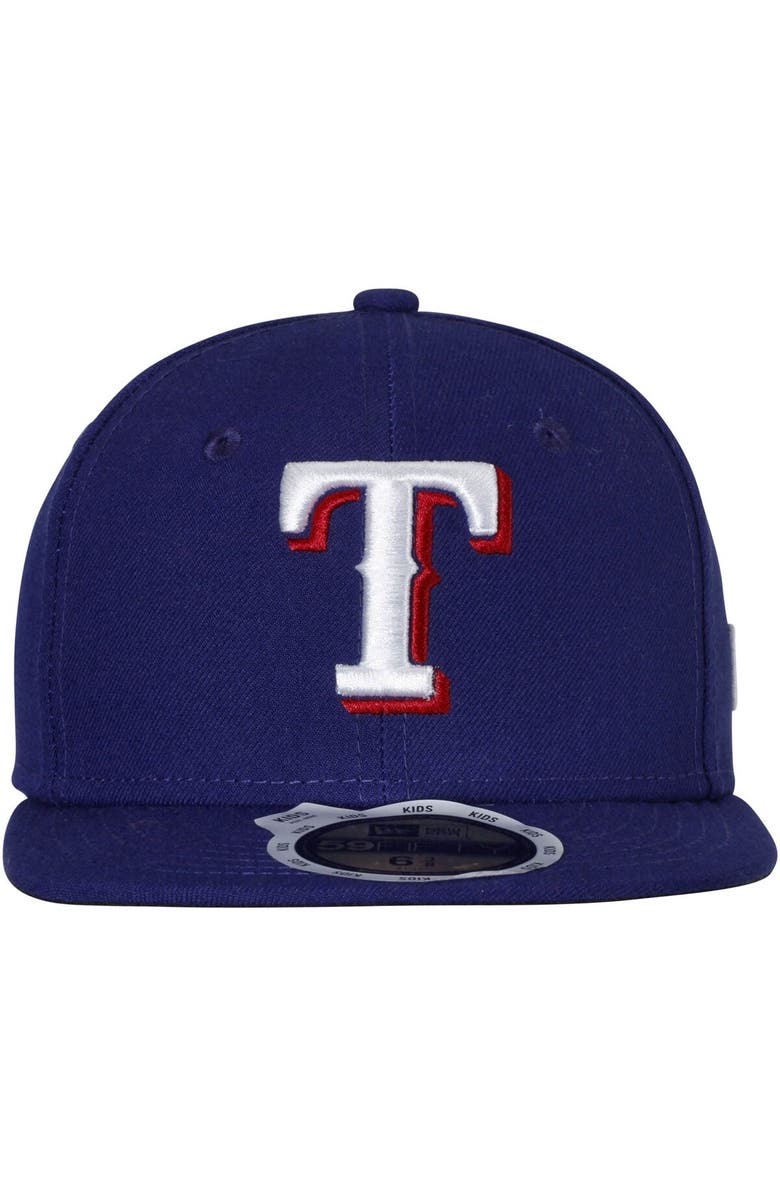 New Era Youth New Era Royal Texas Rangers Authentic Collection On-Field Game 59FIFTY Fitted Hat, Alternate, color,