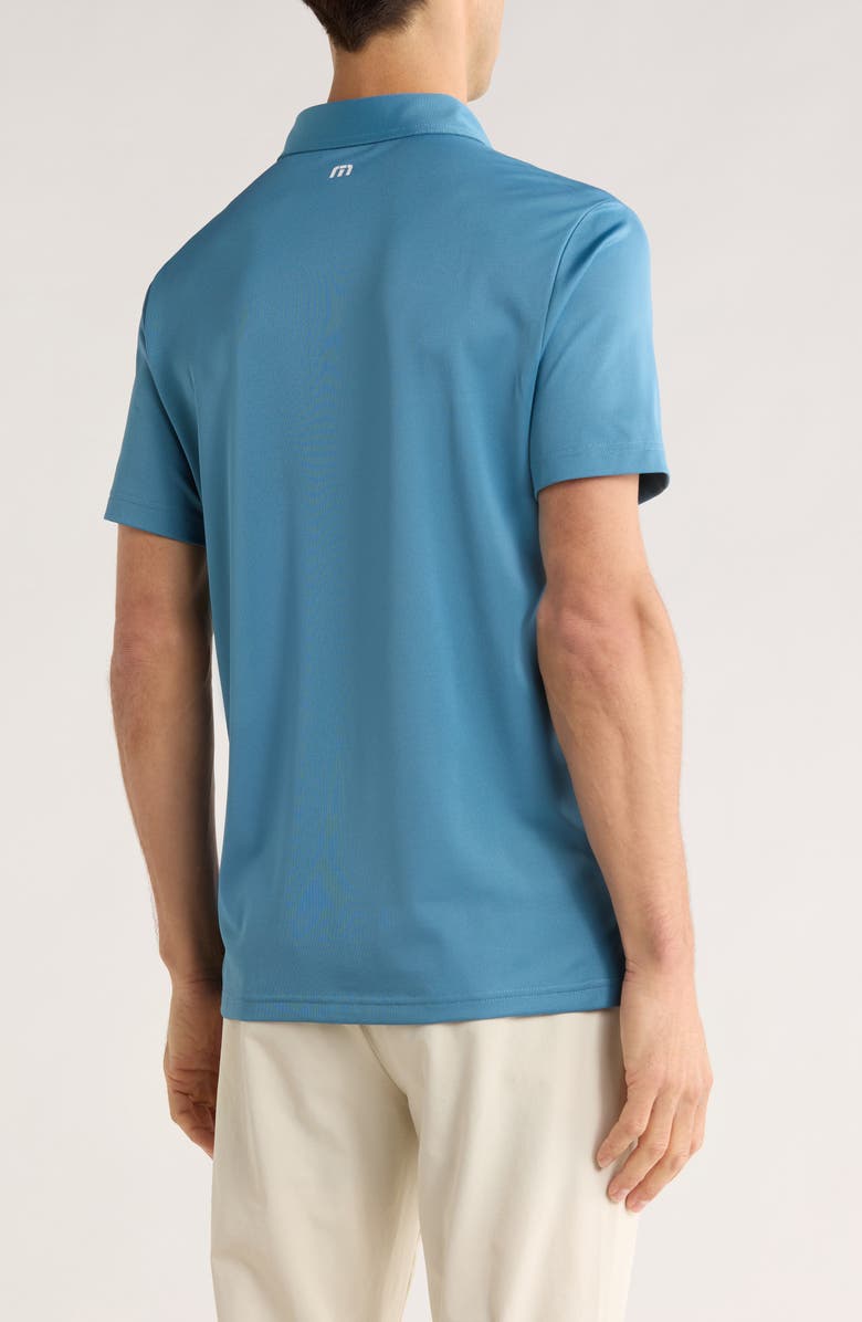 TravisMathew Good Good Patriot Knit Polo, Alternate, color, Captains Blue