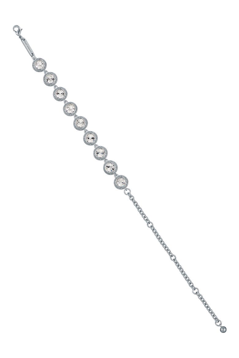 Solace Solitaire Sparkle Crystal Bracelet, Alternate, color, SILVER TONE/ CLEAR CRYSTAL