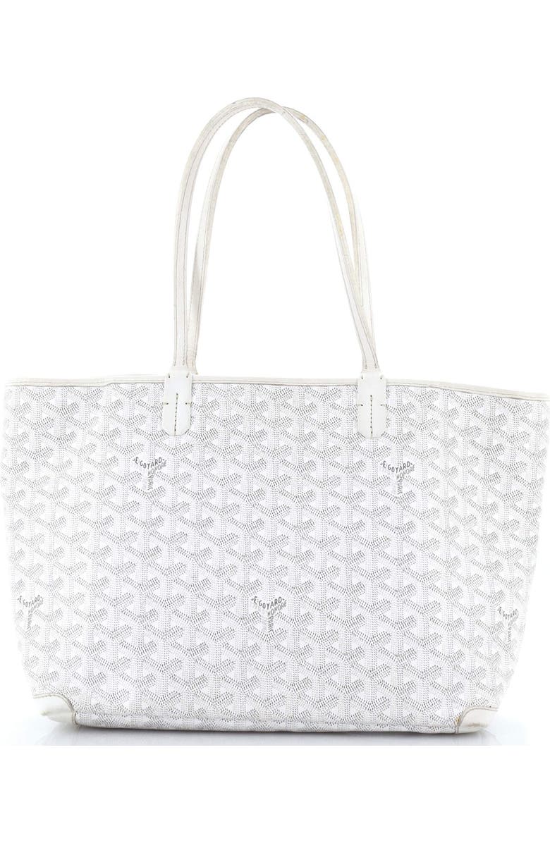 Pre-Owned Goyard Artois Tote Coated Canvas PM, Alternate, color, White