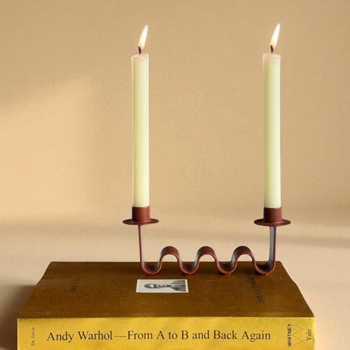 Meso Goods Helen Candle Holder In Red