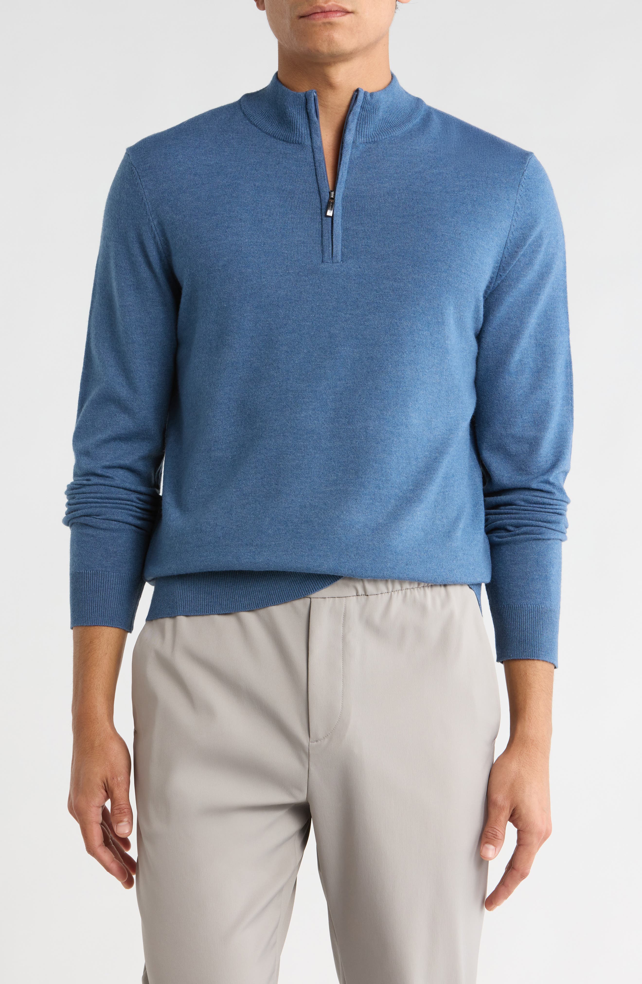 Robert Barakett Daniel Half Zip Pullover Sweater