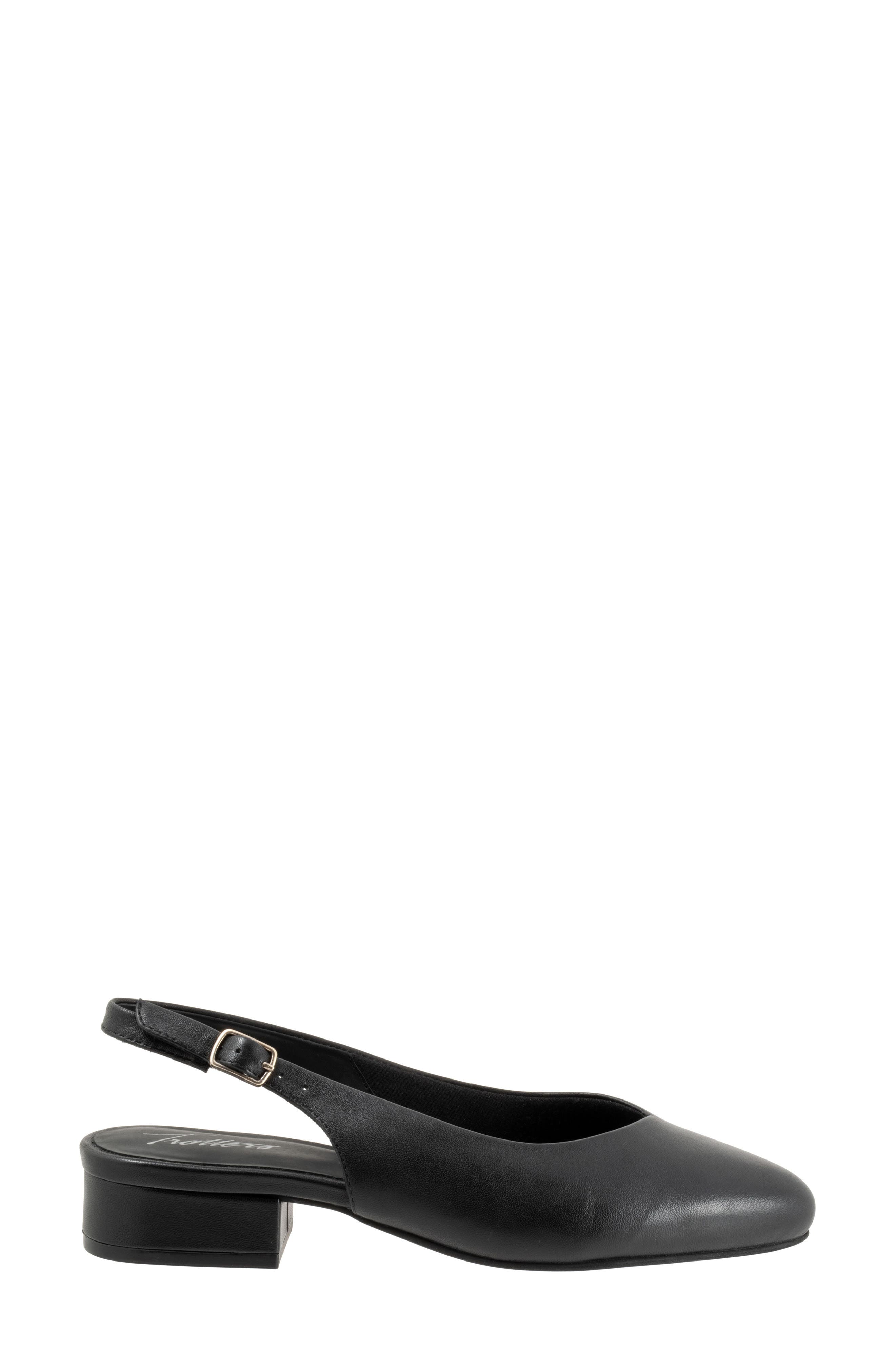 Trotters Jessa Slingback Pump, Alternate, color, Black