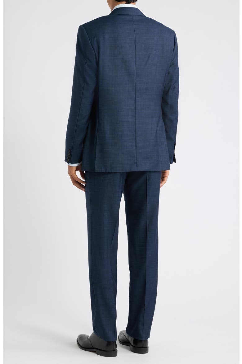 Siena Regular Fit Denim Effect Wool Suit, Alternate, color, NAVY