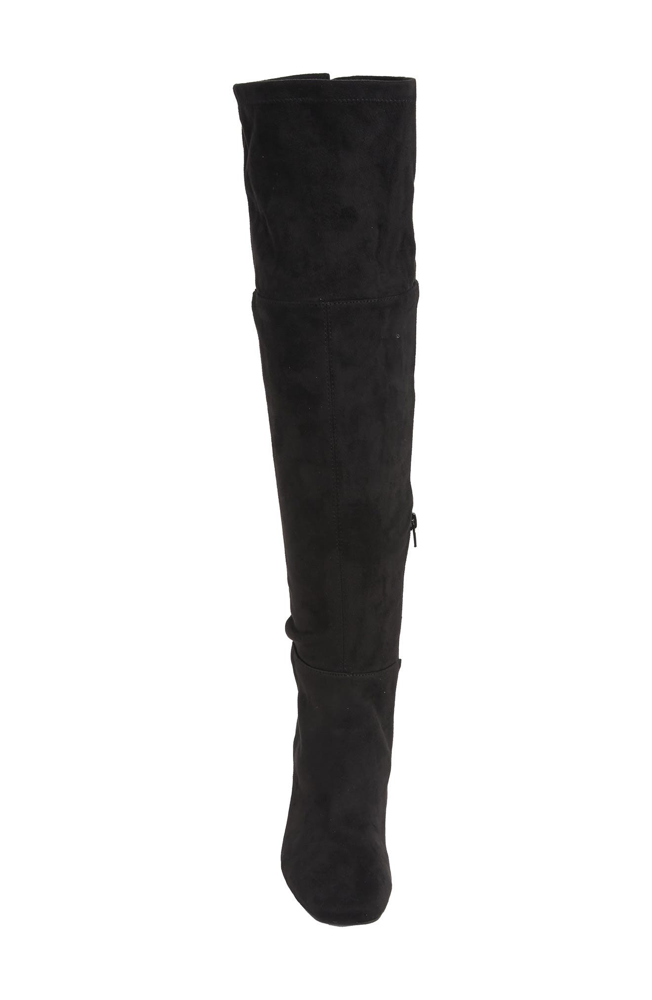 Cali Stretch Over-the-Knee Boot, Alternate, color, BLACK