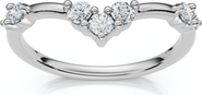 Bliss Diamond 1/4Ct Diamond Diamond Guard Wedding Stack Ring 14k Gold or Platinum Lab Grown