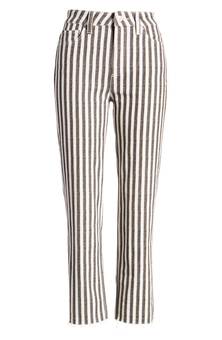 PAIGE Hoxton High Waist Ankle Straight Leg Jeans, Alternate, color, 