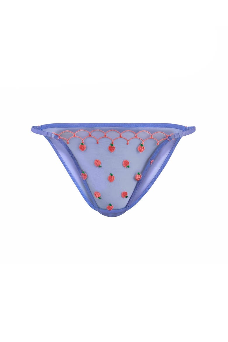 Bettie Brazilian Panties, Alternate, color, Medium blue