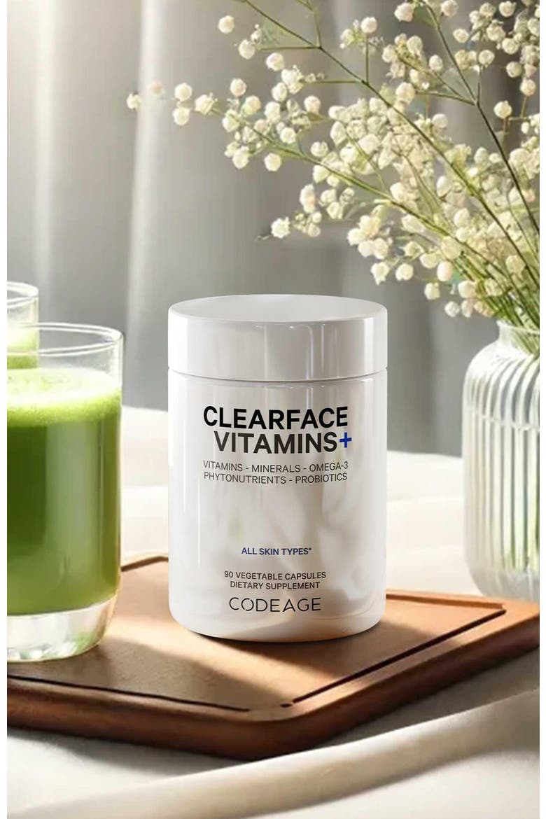 Clearface Pantothenic Acid & Niacin Vitamins Supplement, Alternate, color, White