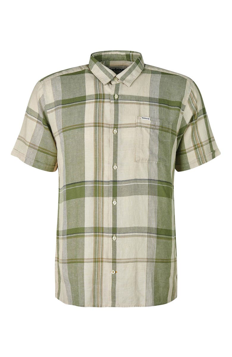 Barbour Bellerby Plaid Short Sleeve Button-Up Shirt, Alternate, color,
