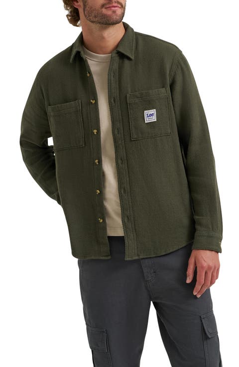 Cotton Button-Up Overshirt