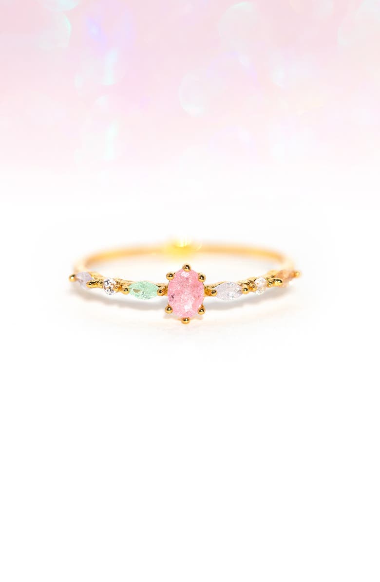 Girls Crew Pastel Sherbet Ring, Alternate, color, Gold