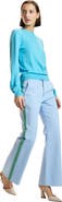 Cynthia Rowley Cotton Cropped Flared Pants