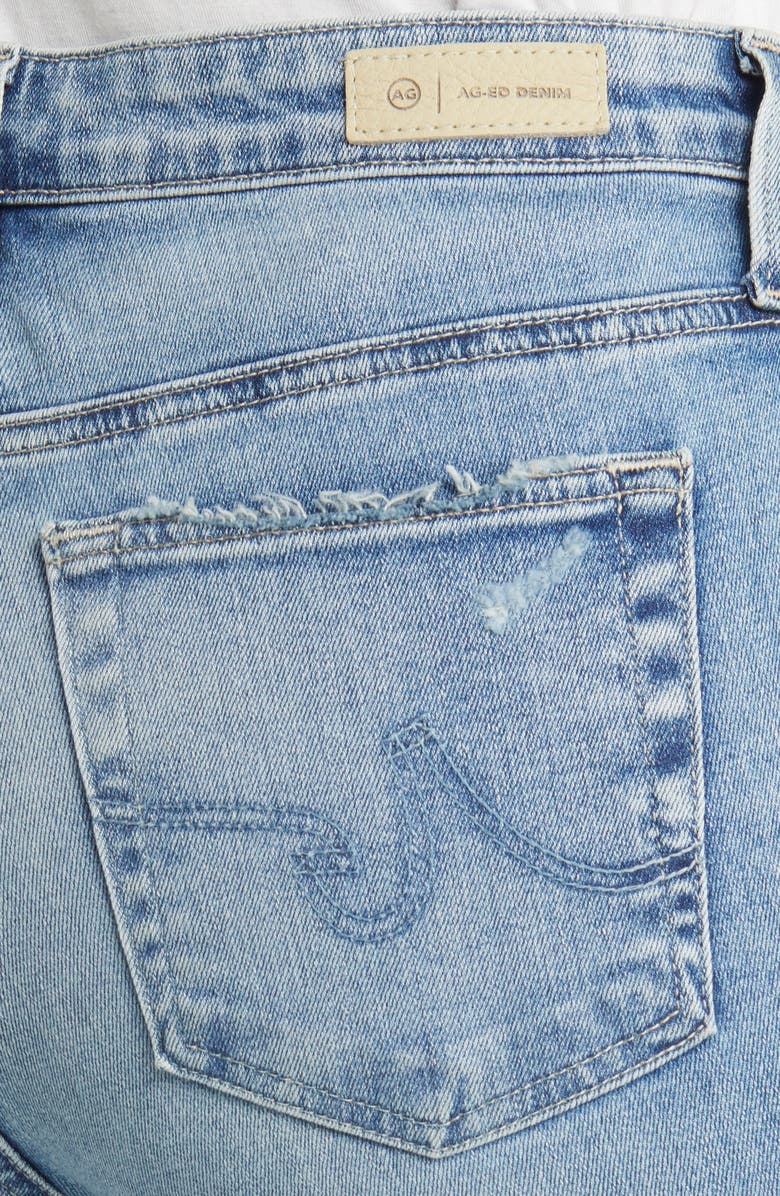 AG Farrah Mid Rise Crop Bootcut Jeans, Alternate, color, 20 Years Undertow Destructed