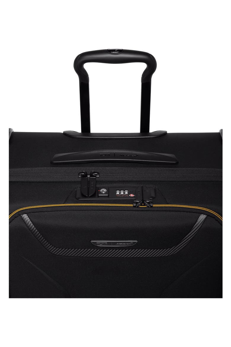 Mclaren Aero Large Front Pocket Expandable Checked Luggage, Alternate, color, BLACK