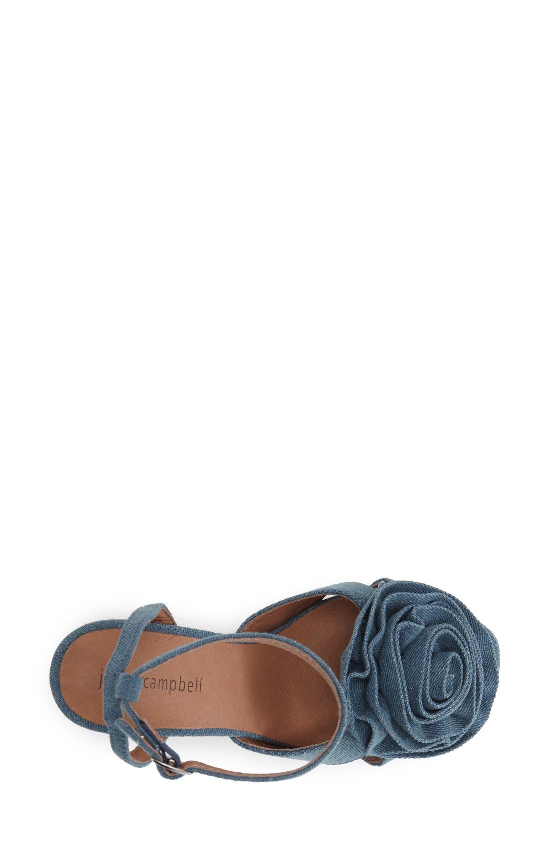 'Rosanna' Platform Sandal, Alternate, color, BLUE DENIM