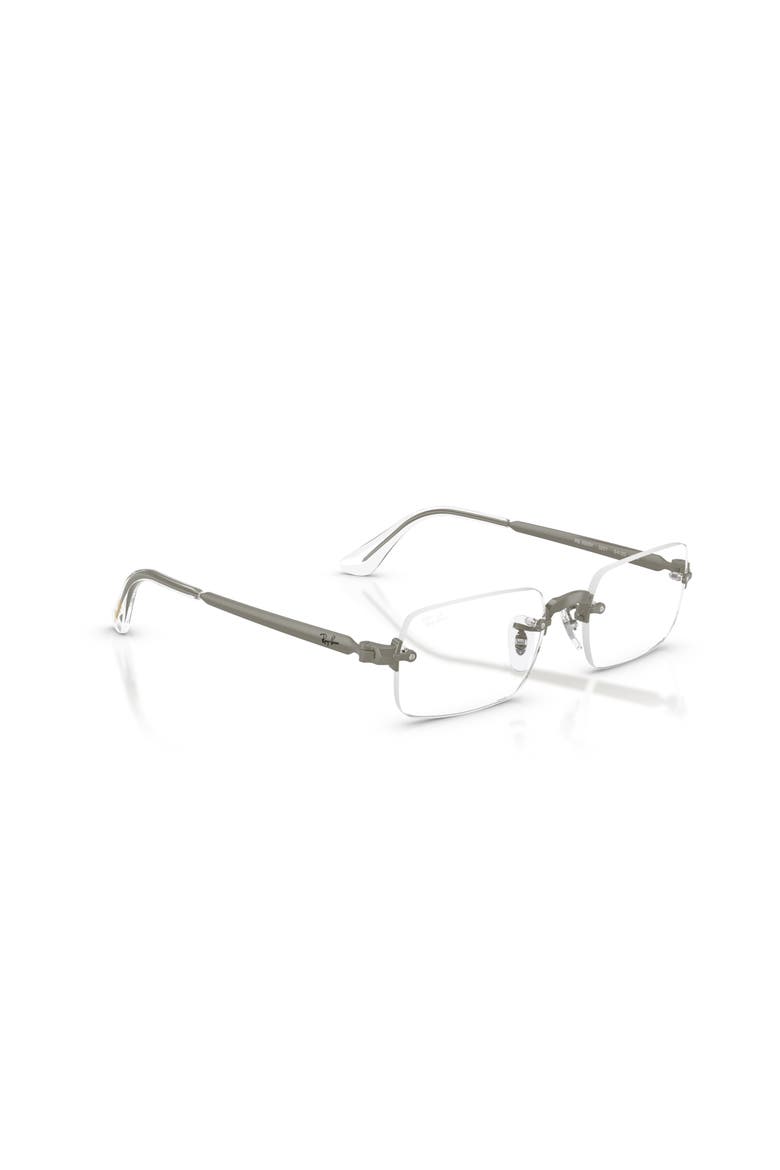 54mm Rectangle optical glasses, Alternate, color, Grey