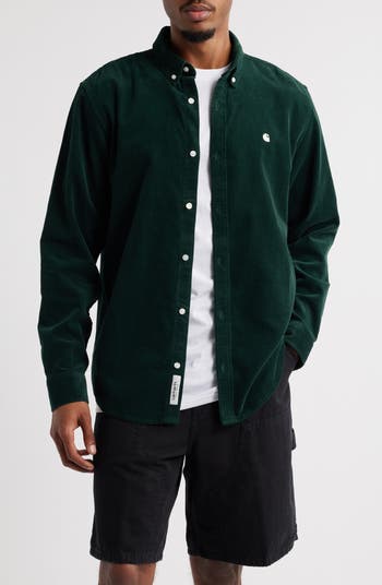Madison Cotton Corduroy Button-Down Shirt