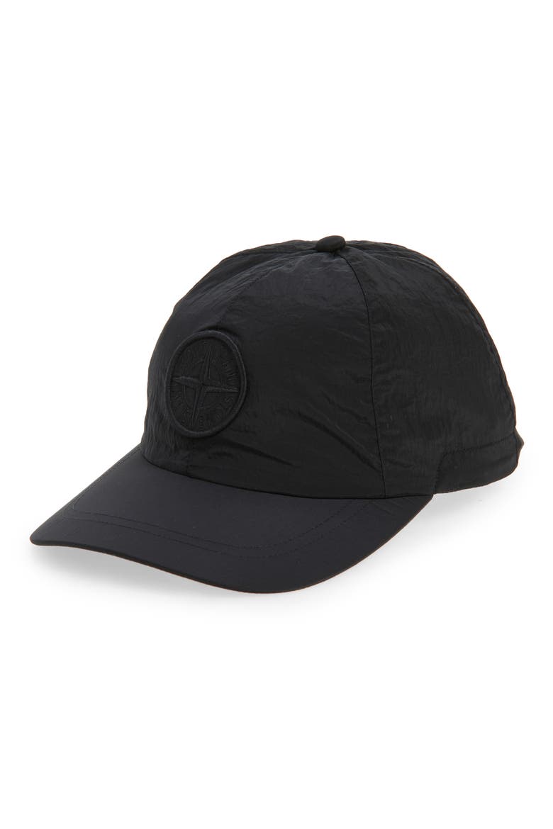 Logo Embroidered Baseball Cap, Main, color, BLACK