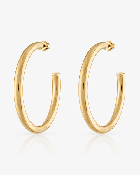 Medium Open Hoop Earrings