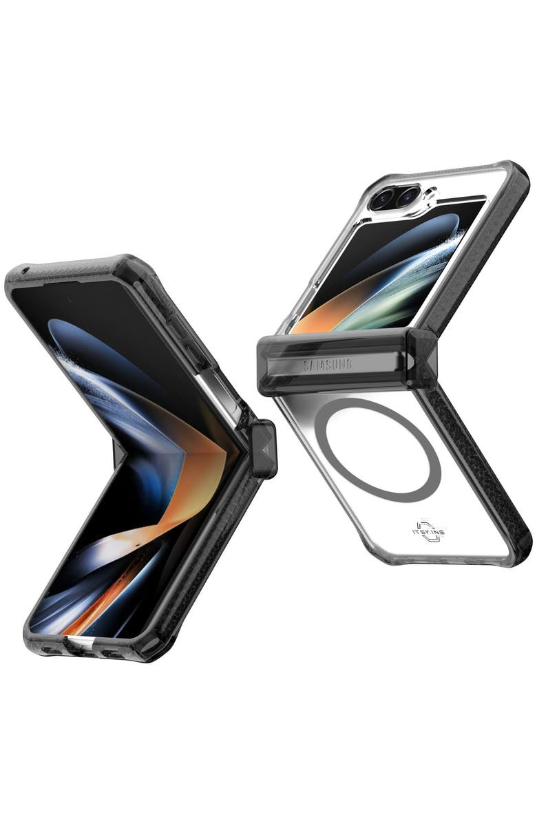 ITSkins Supreme_R Hinge MagSafe Case for Samsung Galaxy Z Flip5, Alternate, color, Black