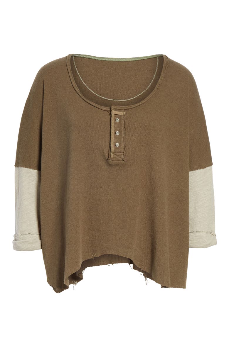We the Free Star Henley Top, Alternate, color, ARMY