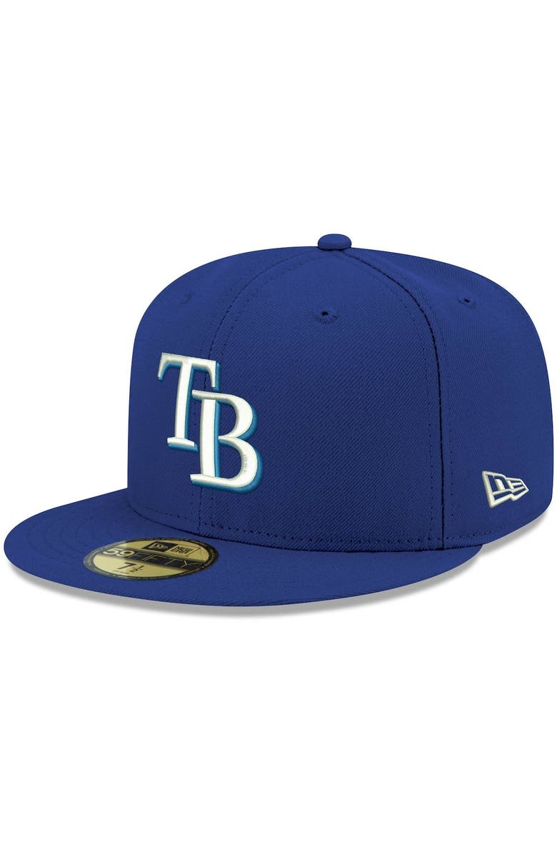 New Era Men's New Era Royal Tampa Bay Rays White Logo 59FIFTY Fitted Hat, Main, color, Royal