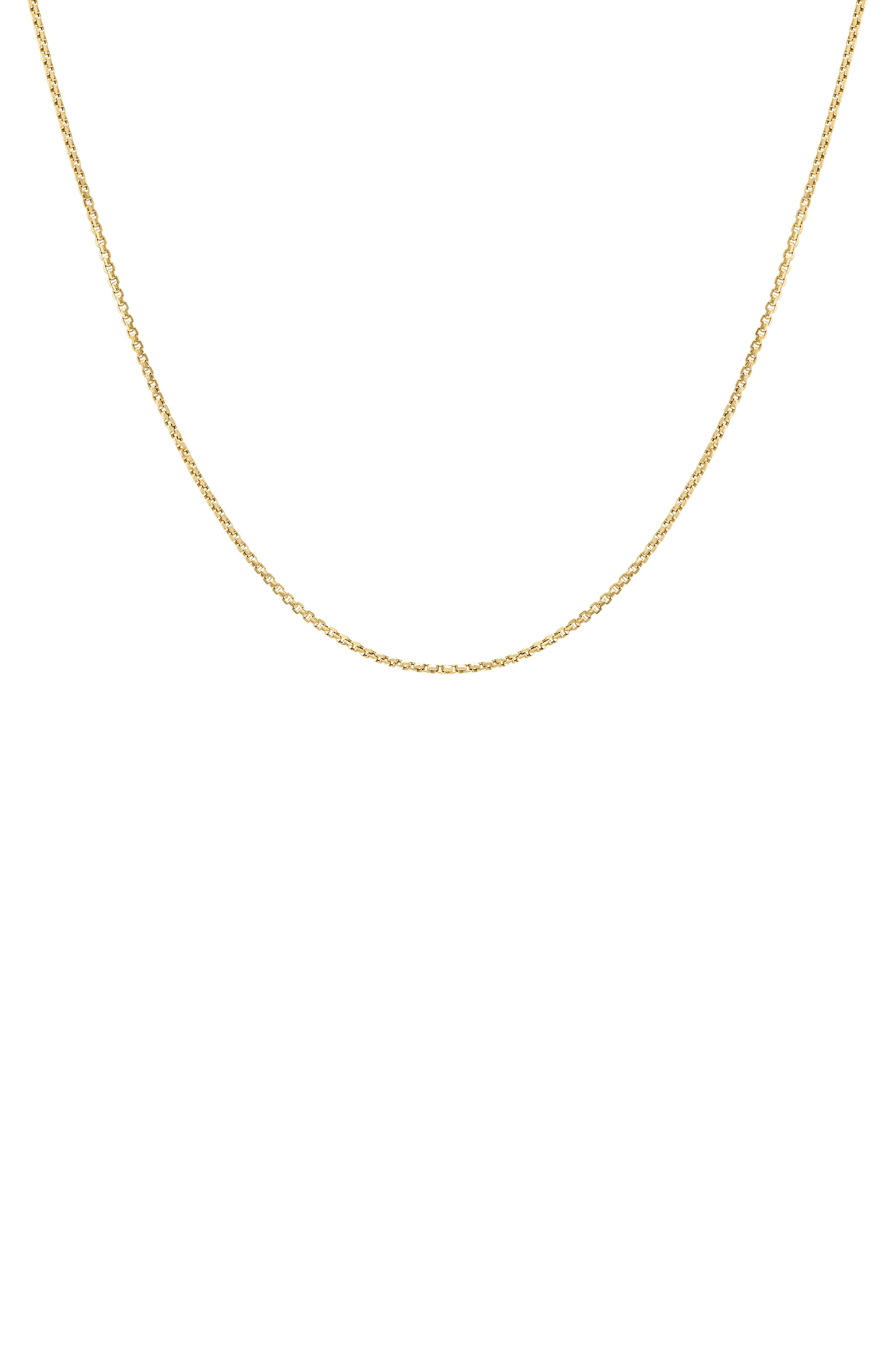 FUZION CREATIONS 14K Gold Box Chain Necklace