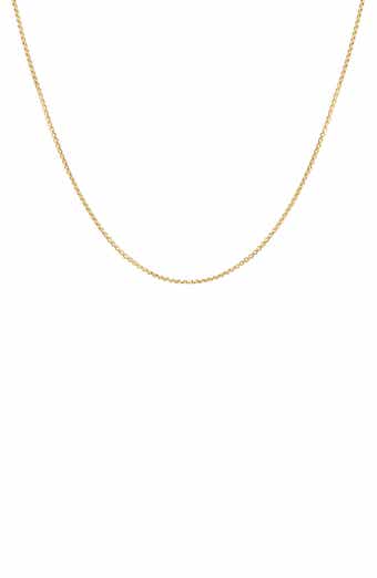 FUZION CREATIONS 14K Gold Box Chain Necklace