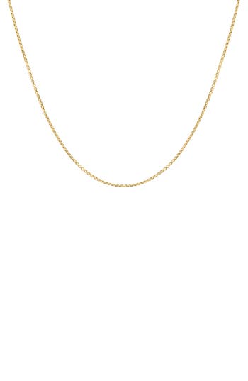 Fuzion Creations 14k Gold Box Chain Necklace In Yellow