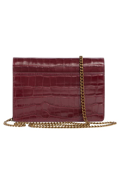 Kurt Geiger London Extra Mini Shoreditch Crossbody Bag In Burgundy