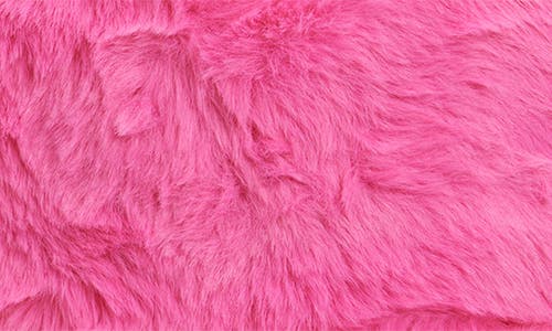 Tasha Faux Fur Bucket Hat In Pink