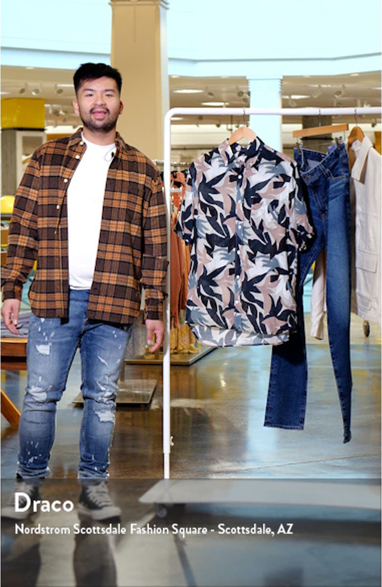 Tyrion Short Sleeve Linen Button-Down Shirt, sales video thumbnail