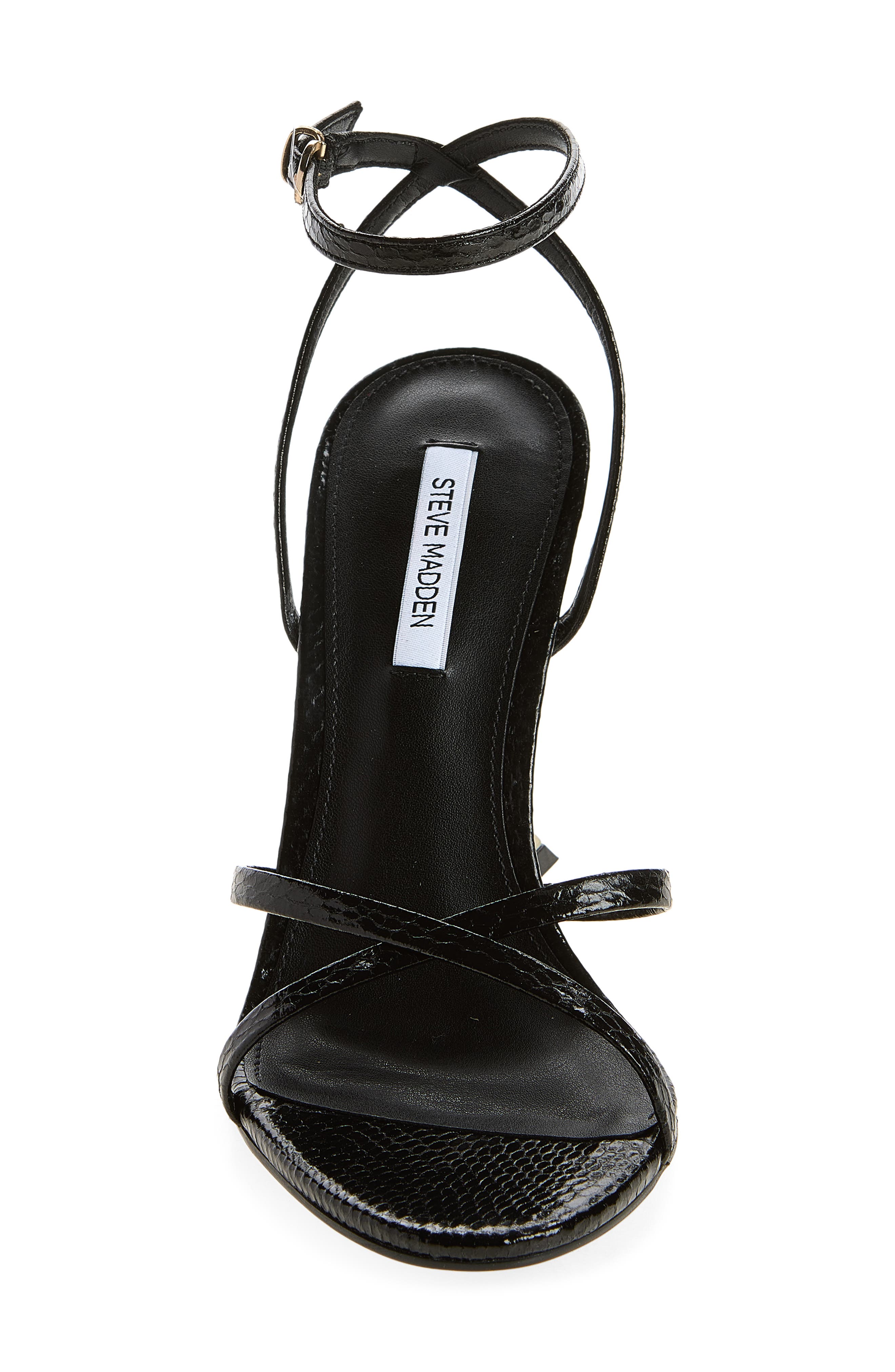 Steve Madden Layers Ankle Strap Wedge Sandal, Alternate, color, Black