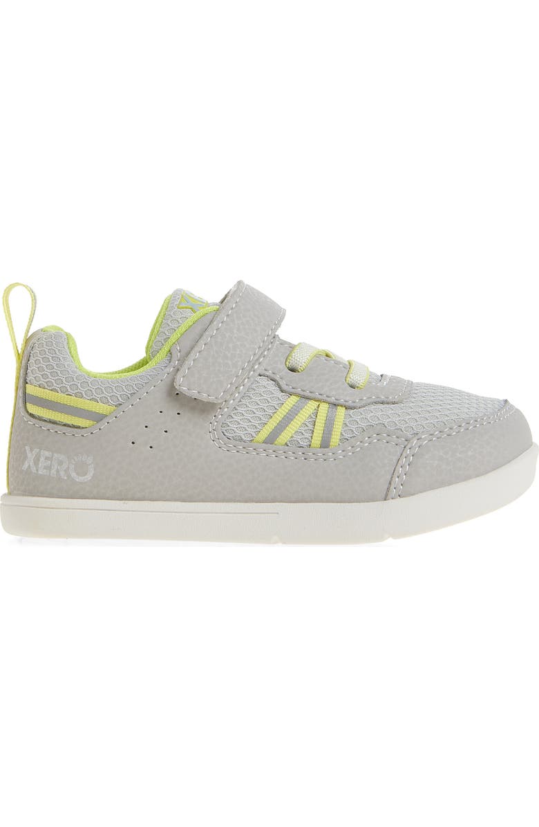 XERO SHOES Kids' Prio Sneaker, Alternate, color, Lunar Rock/Sunny Lime