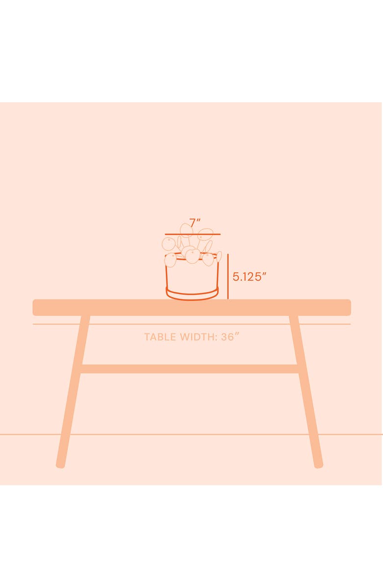 Bloem Mathers 5W x 7H Inch Round Gardening Planter with Saucer Tray, White, Alternate, color, White