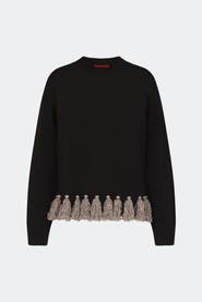 SIMONMILLER Roni Metallic Tassel Sweater