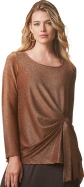 Jessica London Shimmery Side Gathered Tunic