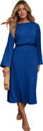 Jessica London Plisse Midi Skirt