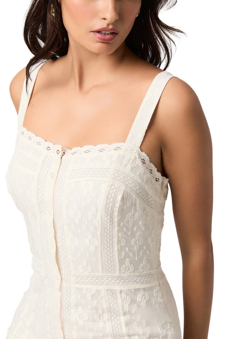 Kelli Lace Sleeveless Maxi Dress, Alternate, color, ANTIQUE WHITE